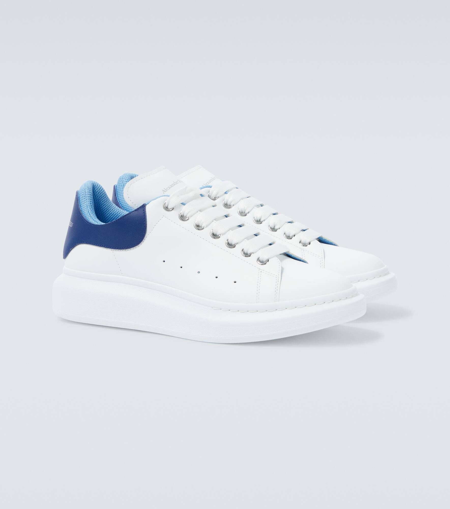 Oversized leather sneakers - 5