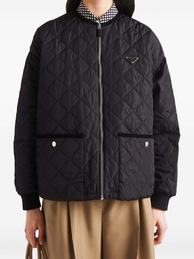 quilted corduroy-trim jacket 4