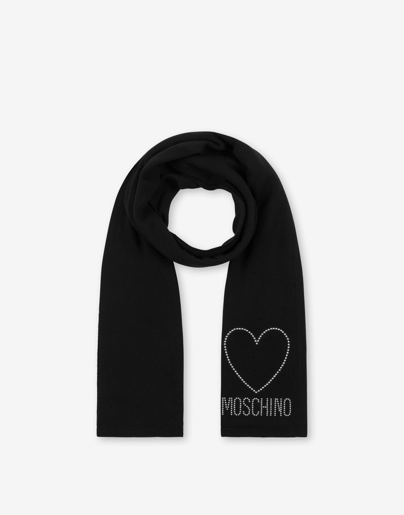 DECORATED WOOL SCARF 1