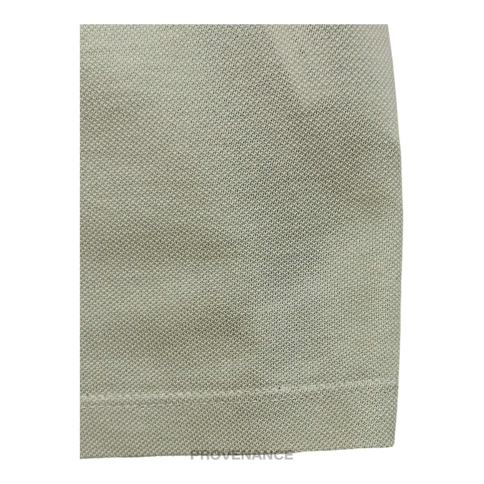 Lanvin Embroidered Polo Shirt - Sea Foam Green Pique XS - 7