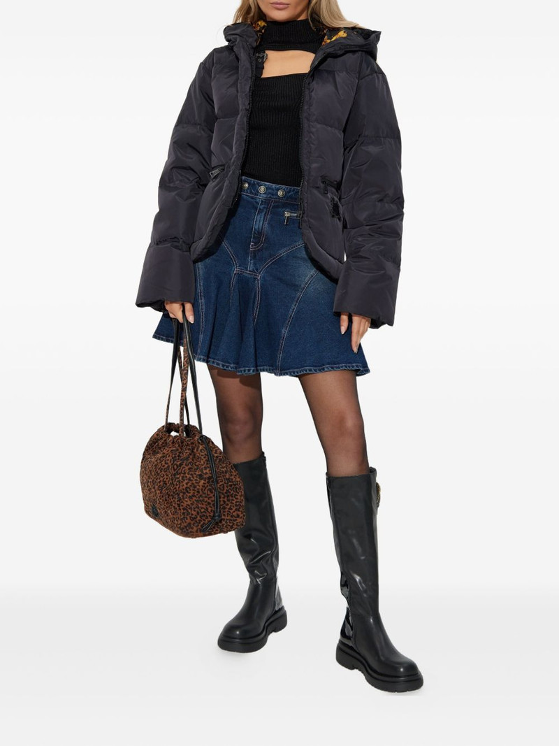 VERSACE JEANS COUTURE zip-detail mini skirt outlook