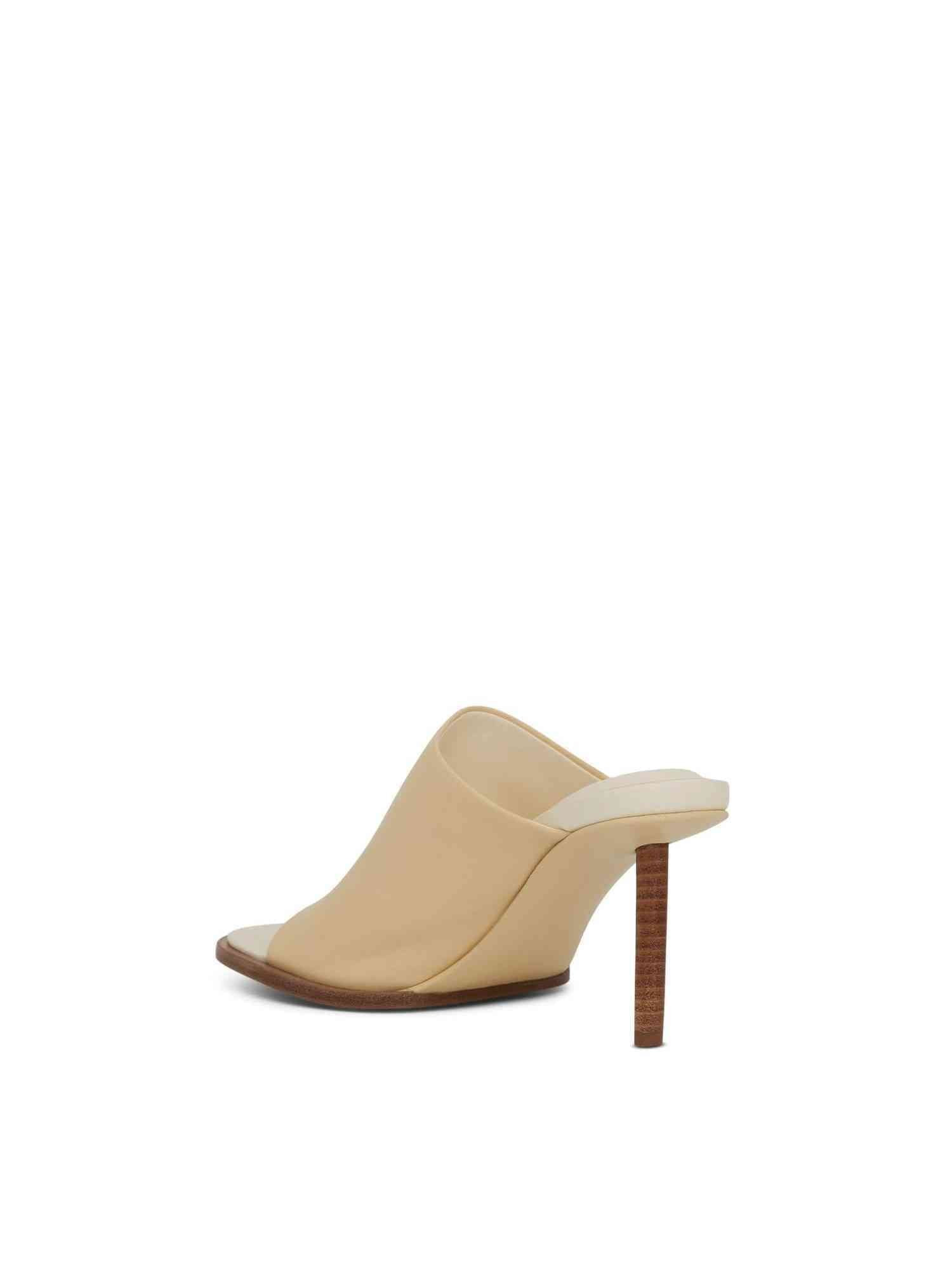 Carre Geometric Mules in Off White - 3