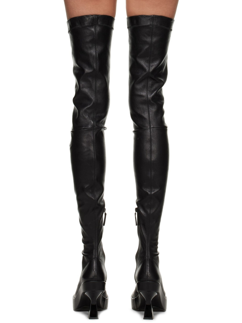 Black Leather Over-The-Knee Boots 2