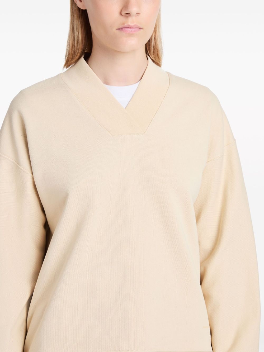 Olivia V-neck cotton sweatshirt - 5