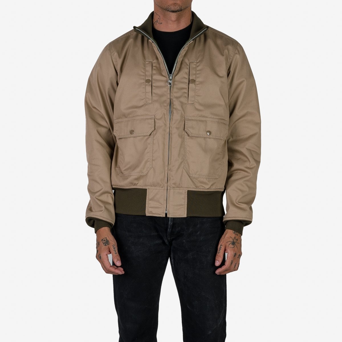 IHJ-130-OLV Reversible Tanker Jacket - Olive - 17