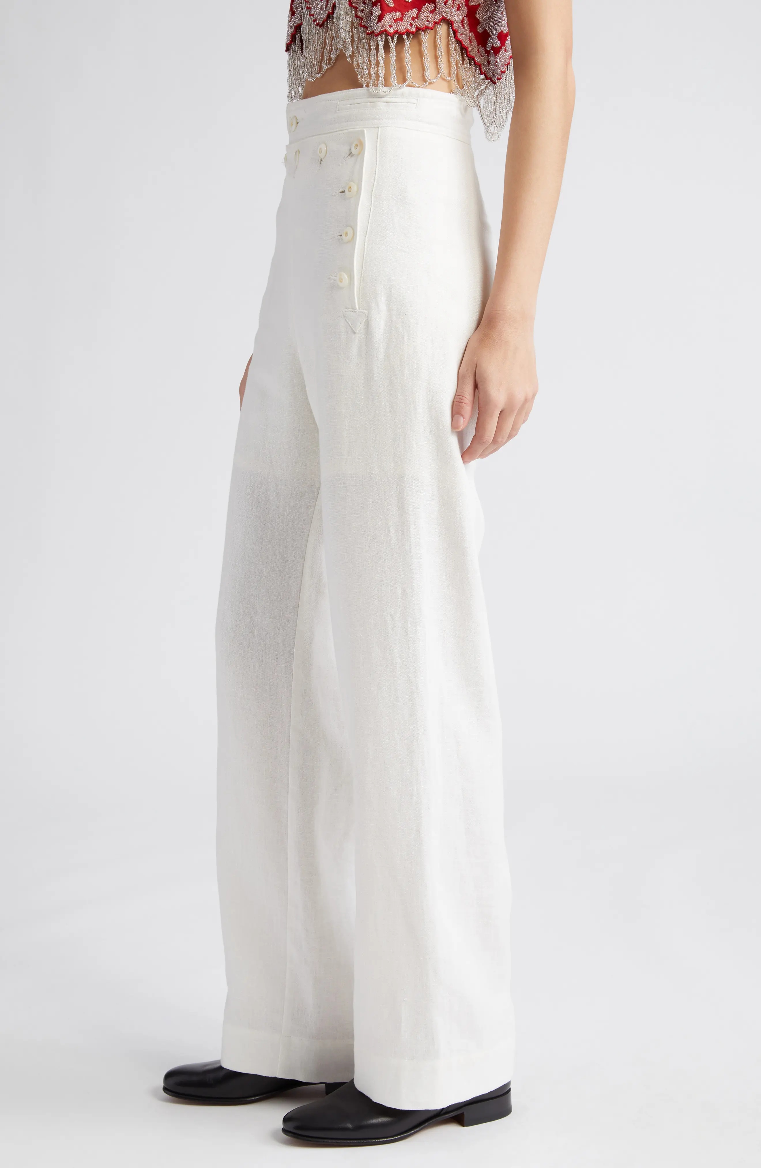 Linen Sailor Trousers - 4