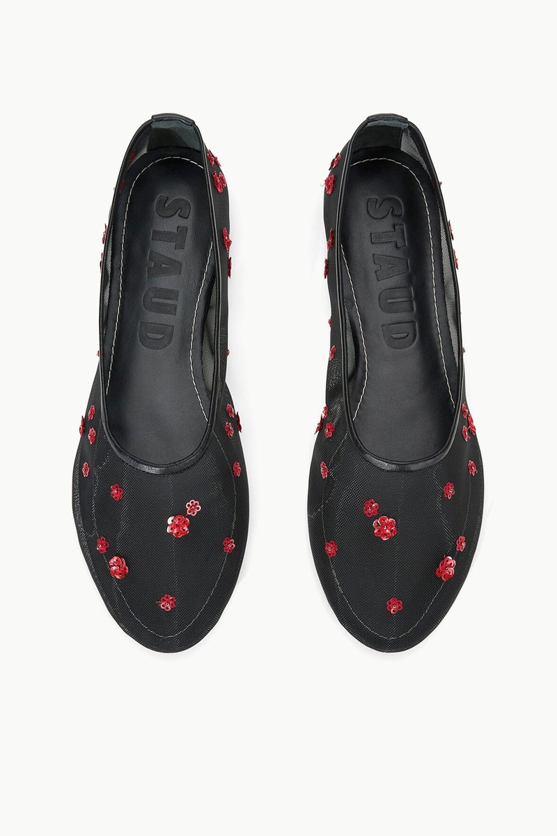 STAUD ALBA BALLET FLAT POPPY 7