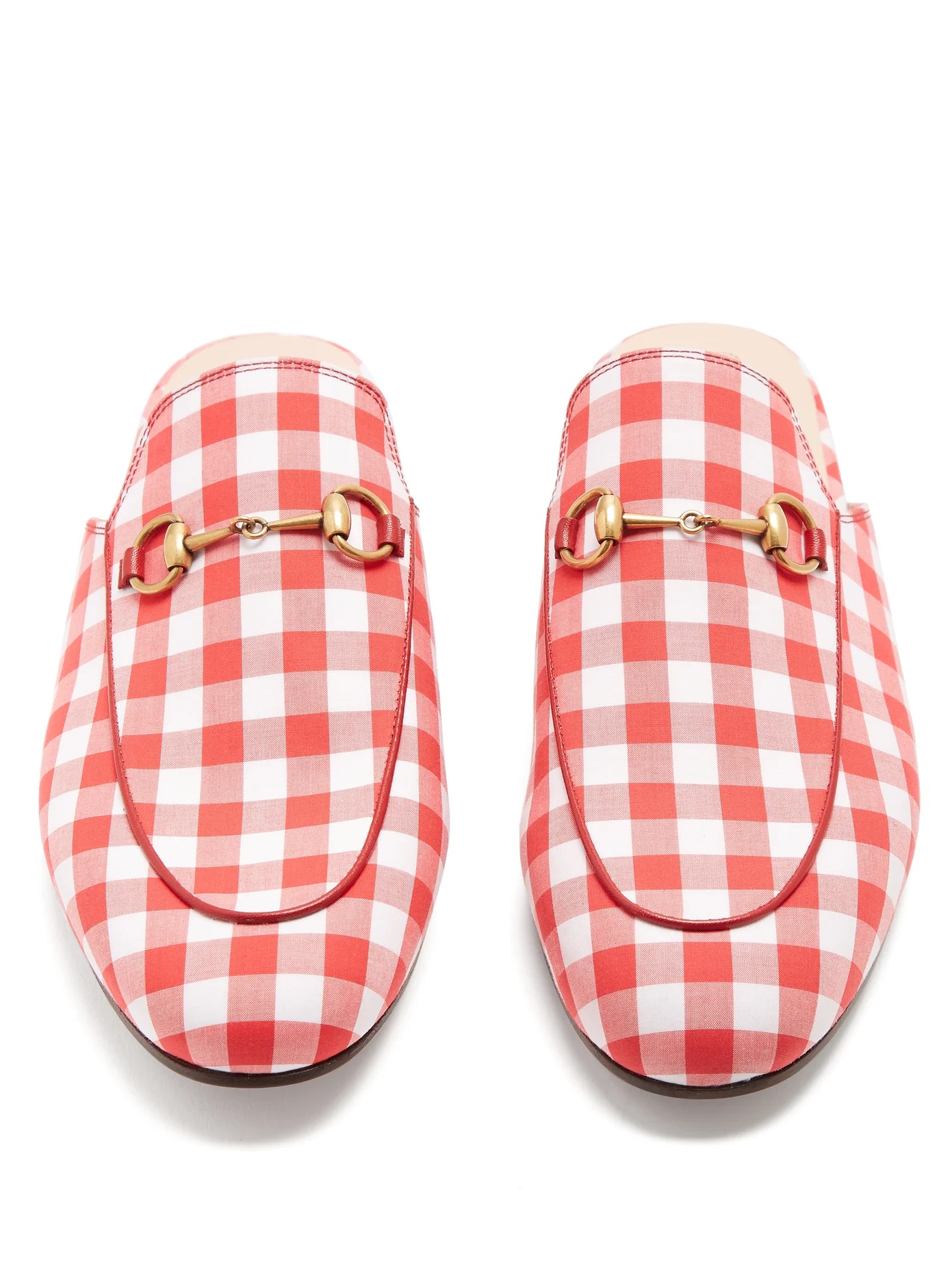 Princetown gingham loafers - 5