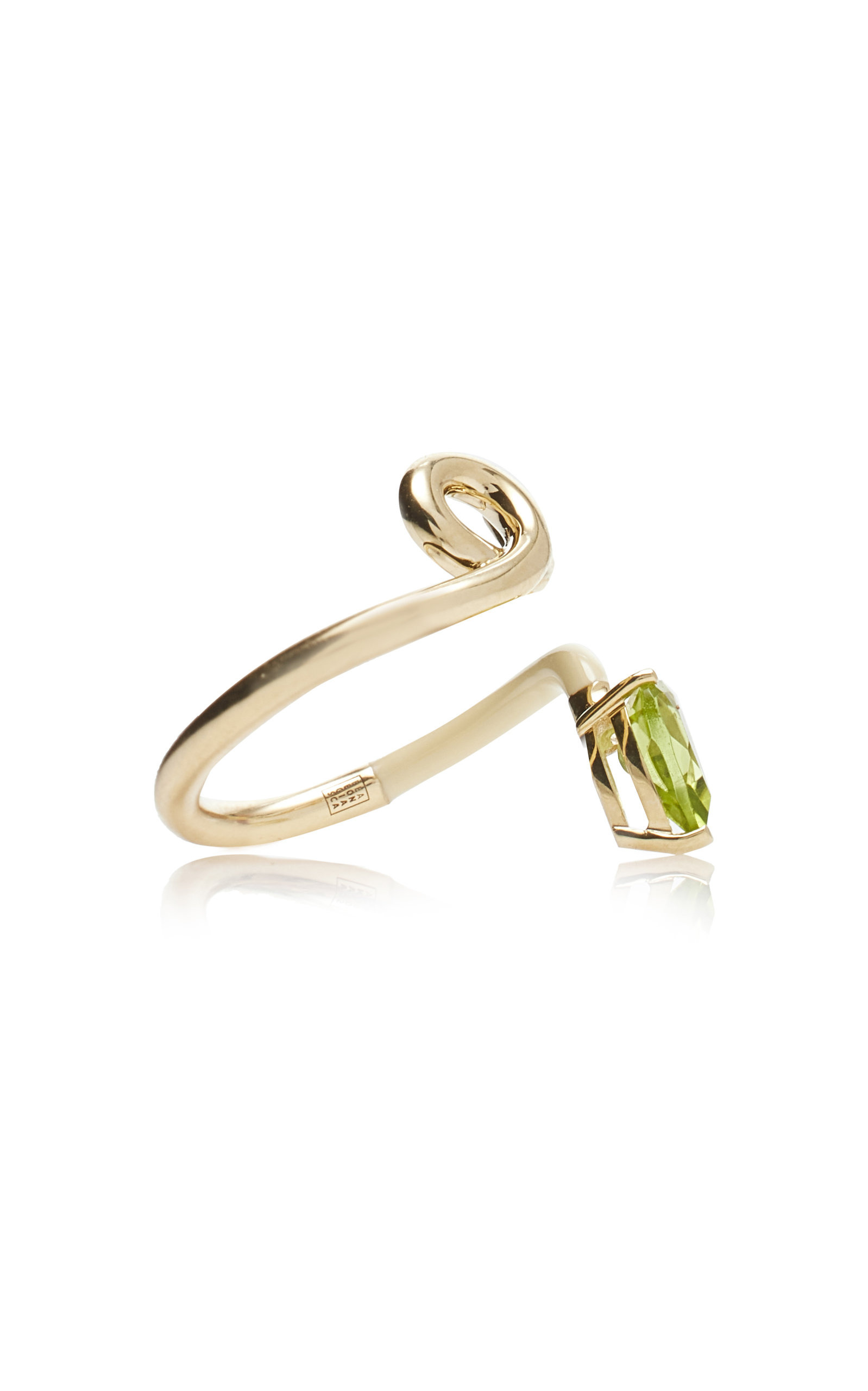 Half 9K Peridot, And Enamel Ring multi - 6