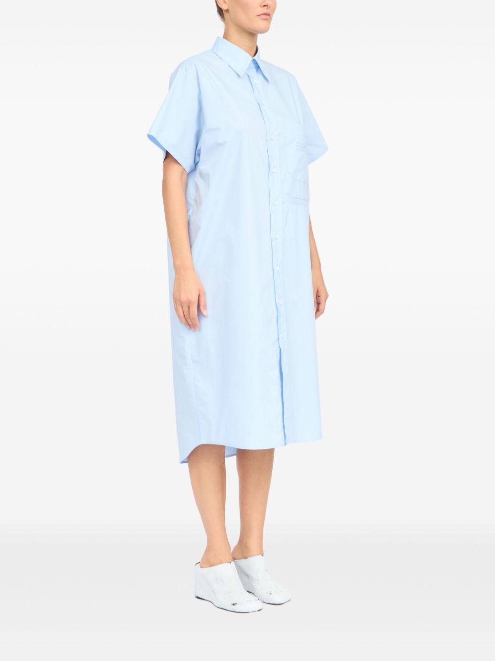 cotton shirt dress - 3