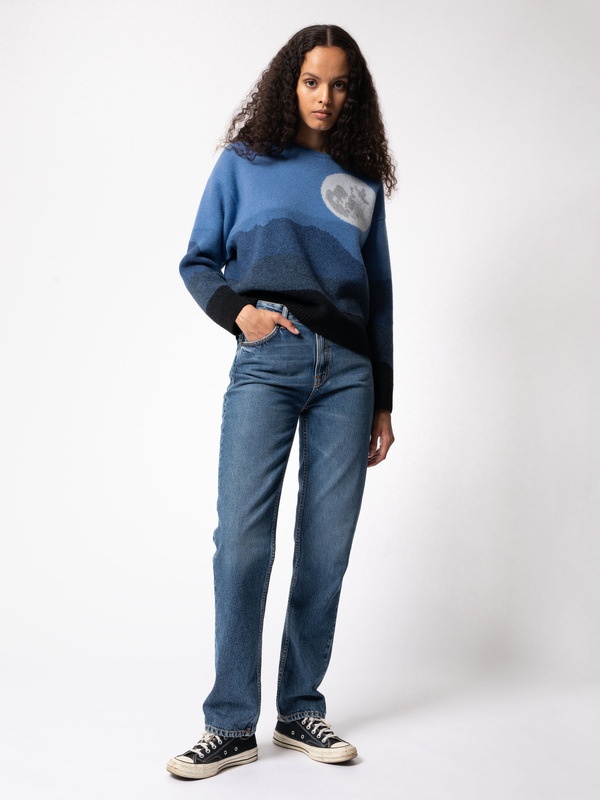Lena Moon Sweater Blue - 1