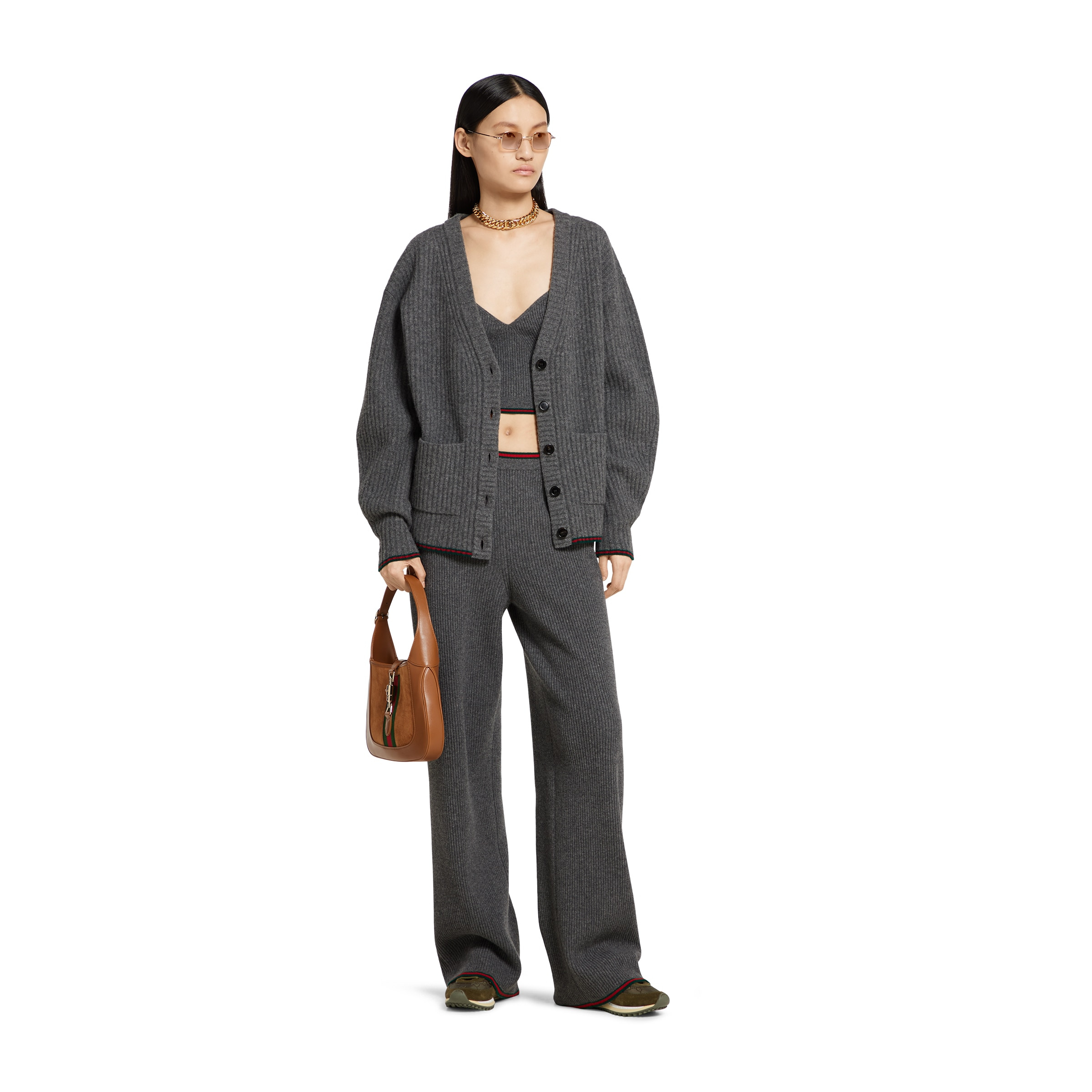 Soft rib felted wool pants - 2