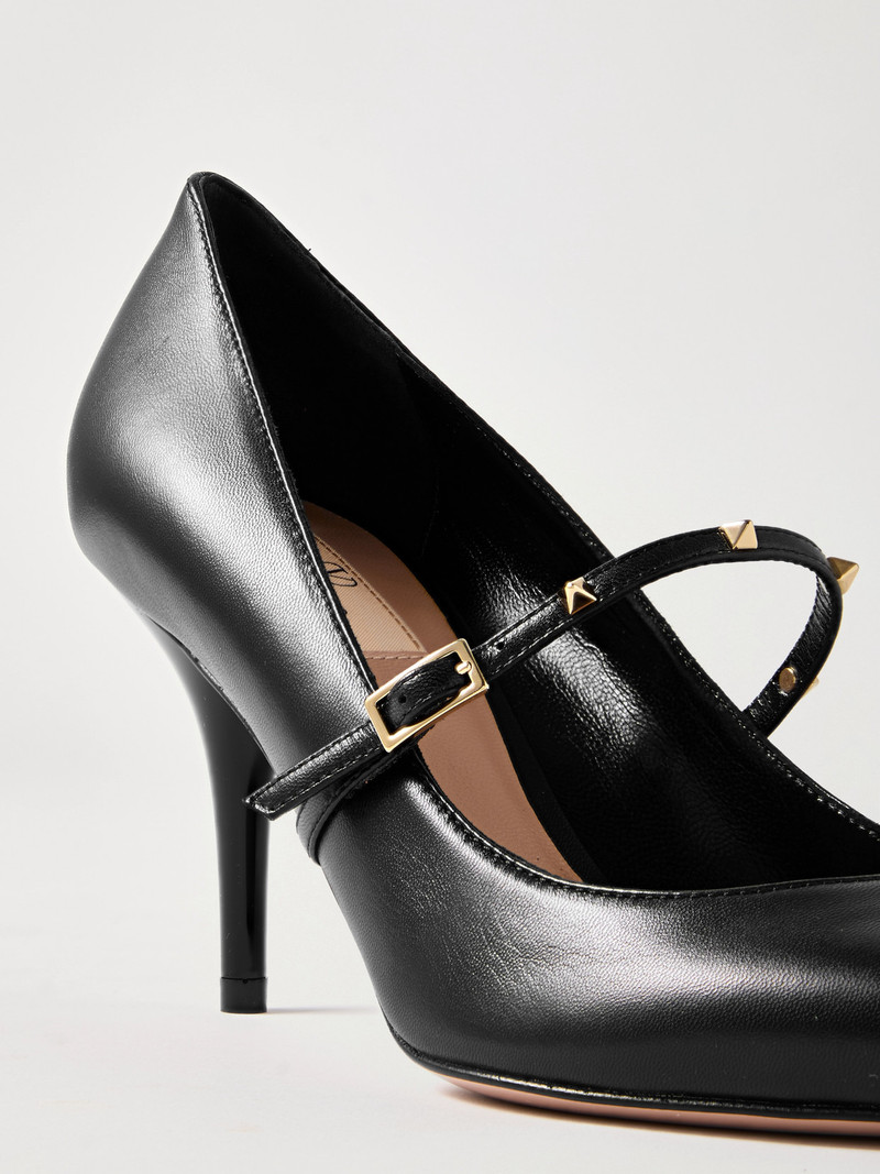 Rockstud Wispy 80 Leather Mary Jane Pumps 4