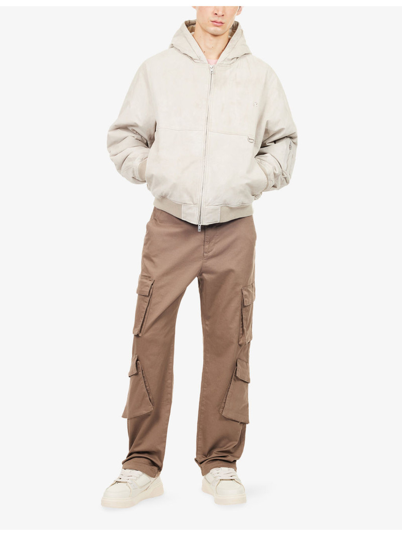 REPRESENT Hooded Padded Stretch-Cotton Jacket outlook
