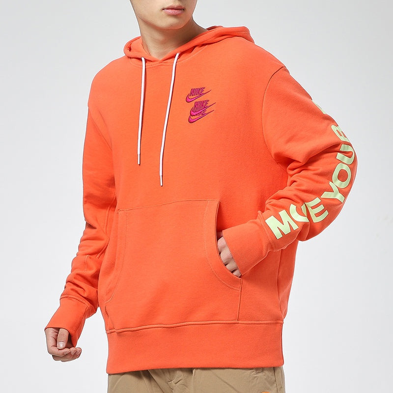 Nike MENS Sportswear Pullover French Terry Orange DA0932-842 3