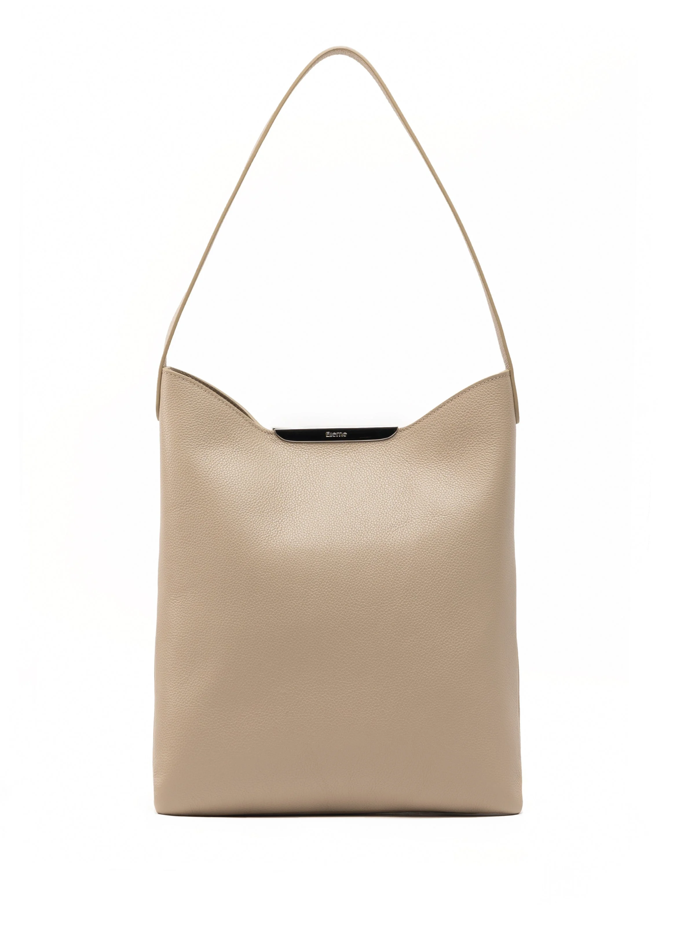 Gemini Pebbled Leather Taupe - Silver - 1