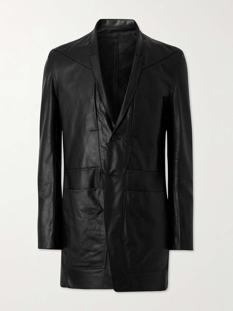 Oiled-Leather Blazer 1