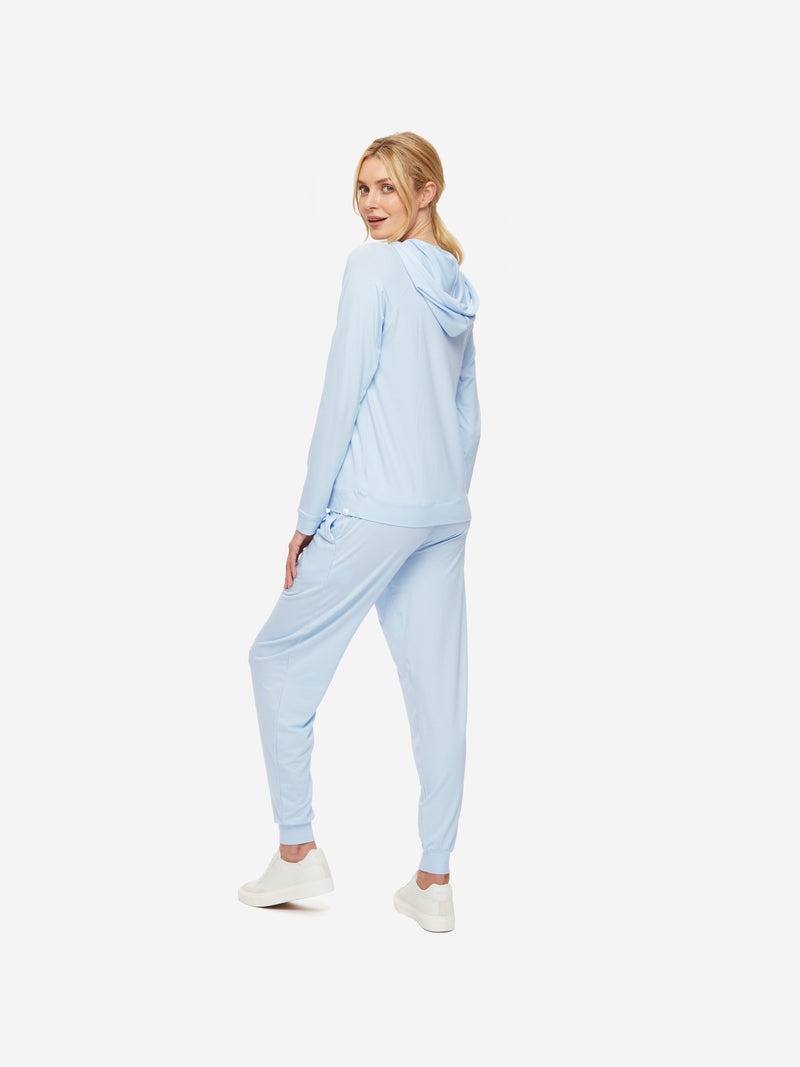 Women's Pullover Hoodie Basel Micro Modal Stretch Sky - 4