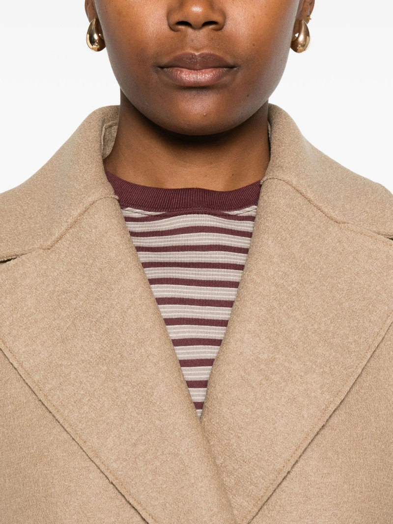 Harris Wharf London Belted-wool Coat 5