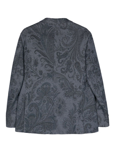 Etro paisley-jacquard cotton blazer outlook