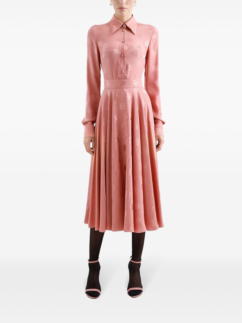 monogram midi skirt - 2