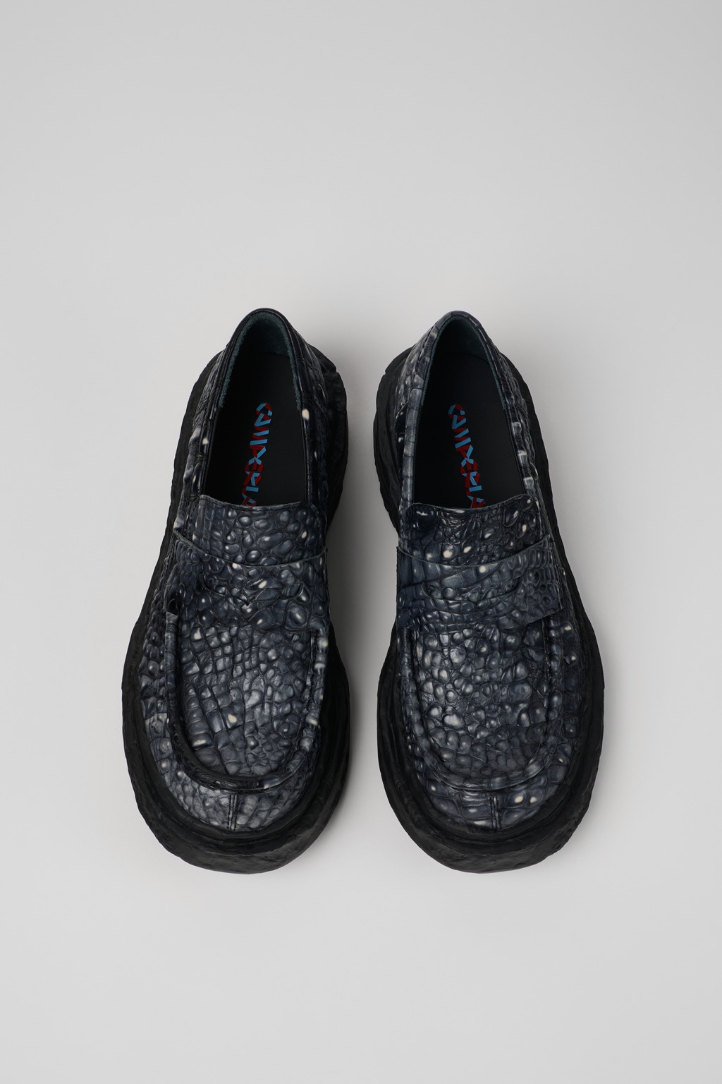 Gray Leather Loafers - 4