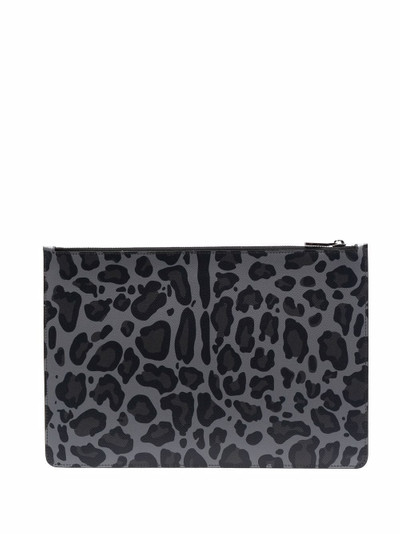 Dolce & Gabbana leopard-print clutch bag outlook