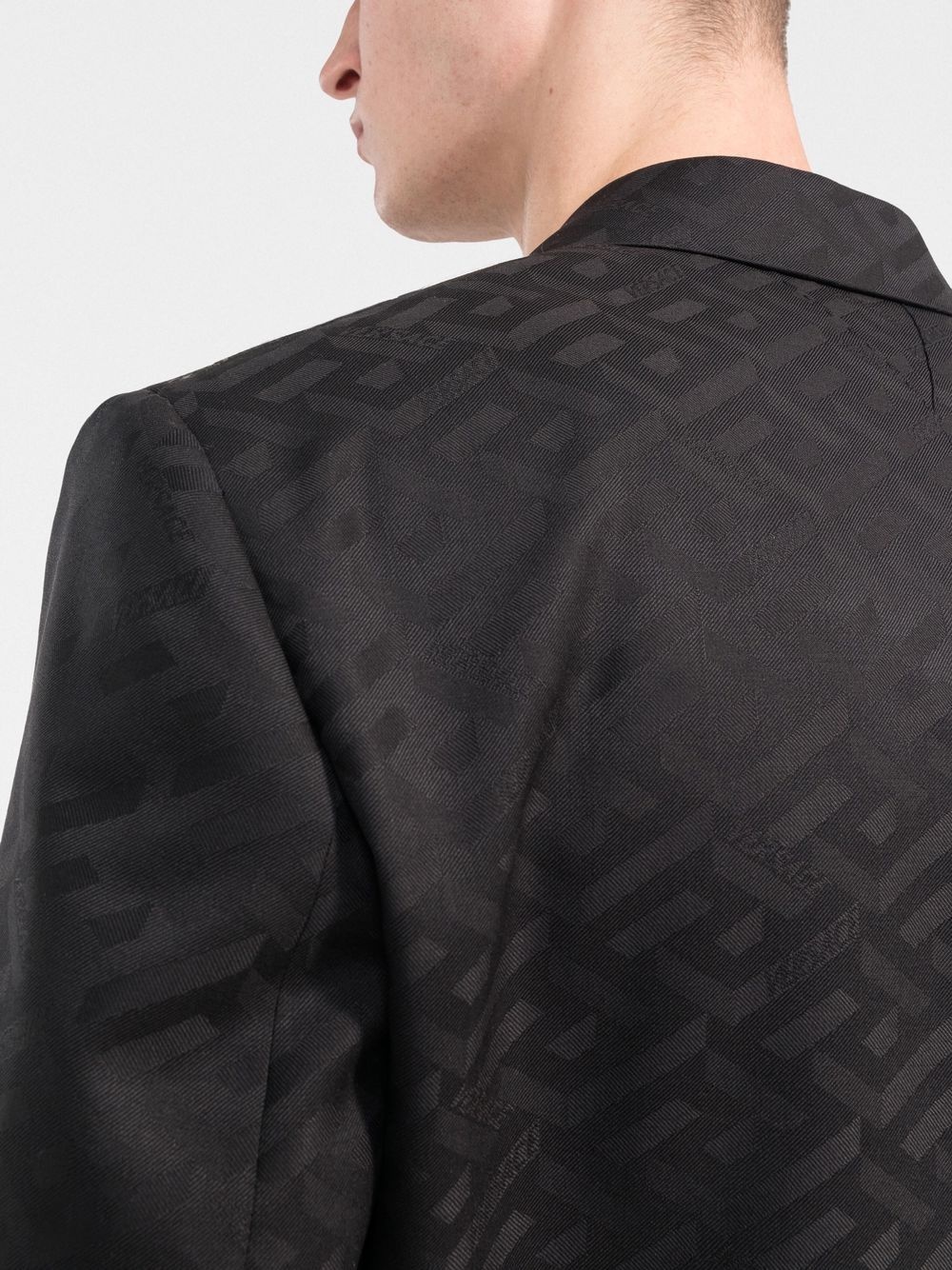 La Greca single-breasted wool blazer - 5
