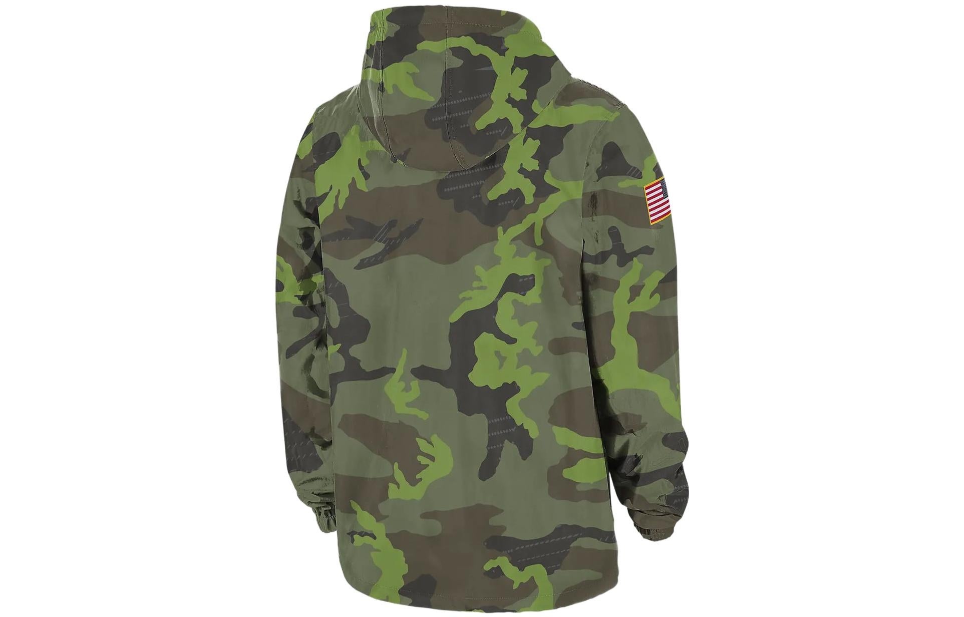 Air Jordan College Jacket 'Green Camo' DQ2233-328 - 2