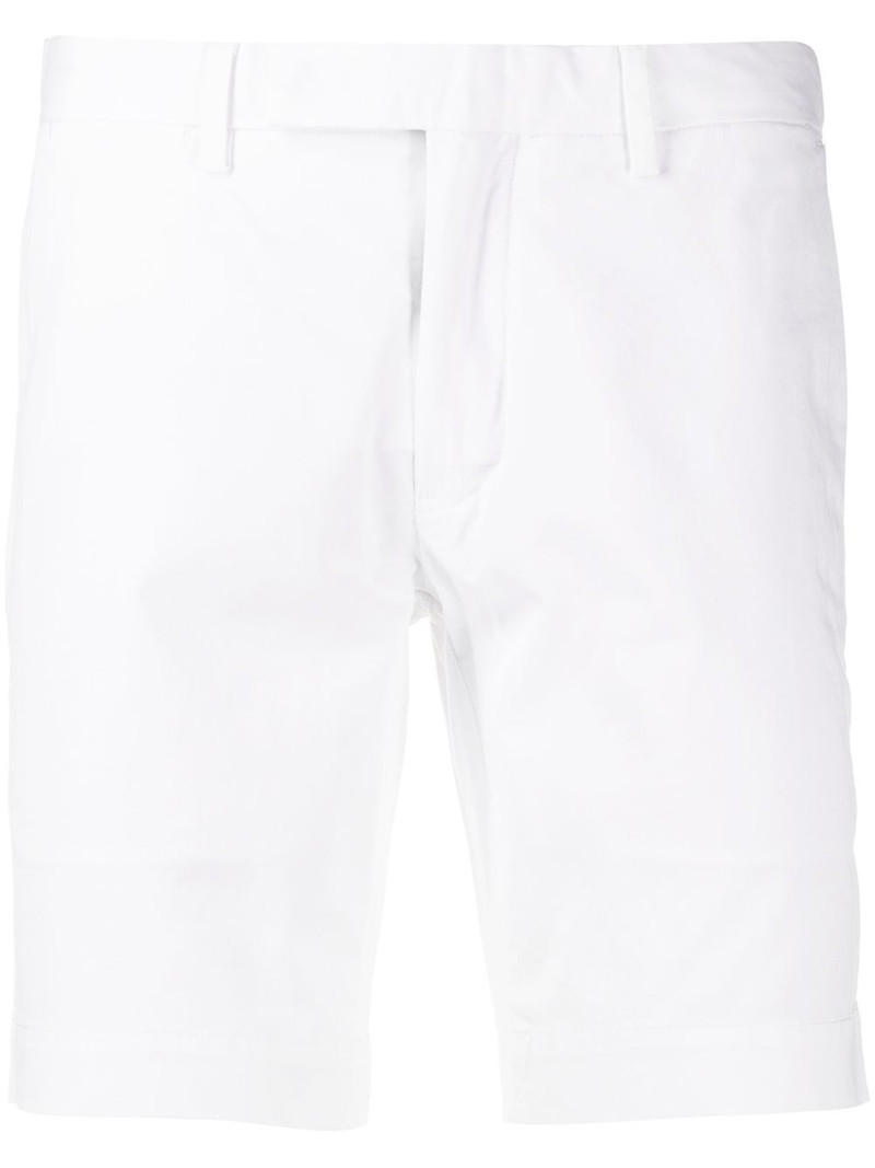 slim-fit tailored shorts 1