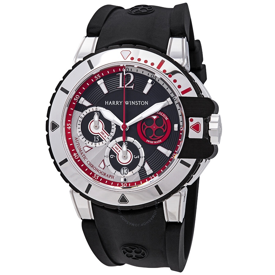Harry Winston - Harry Winston Ocean Diver Chronograph Automatic Men's 18k White Gold Watch OCEACH44WZ007 - 1