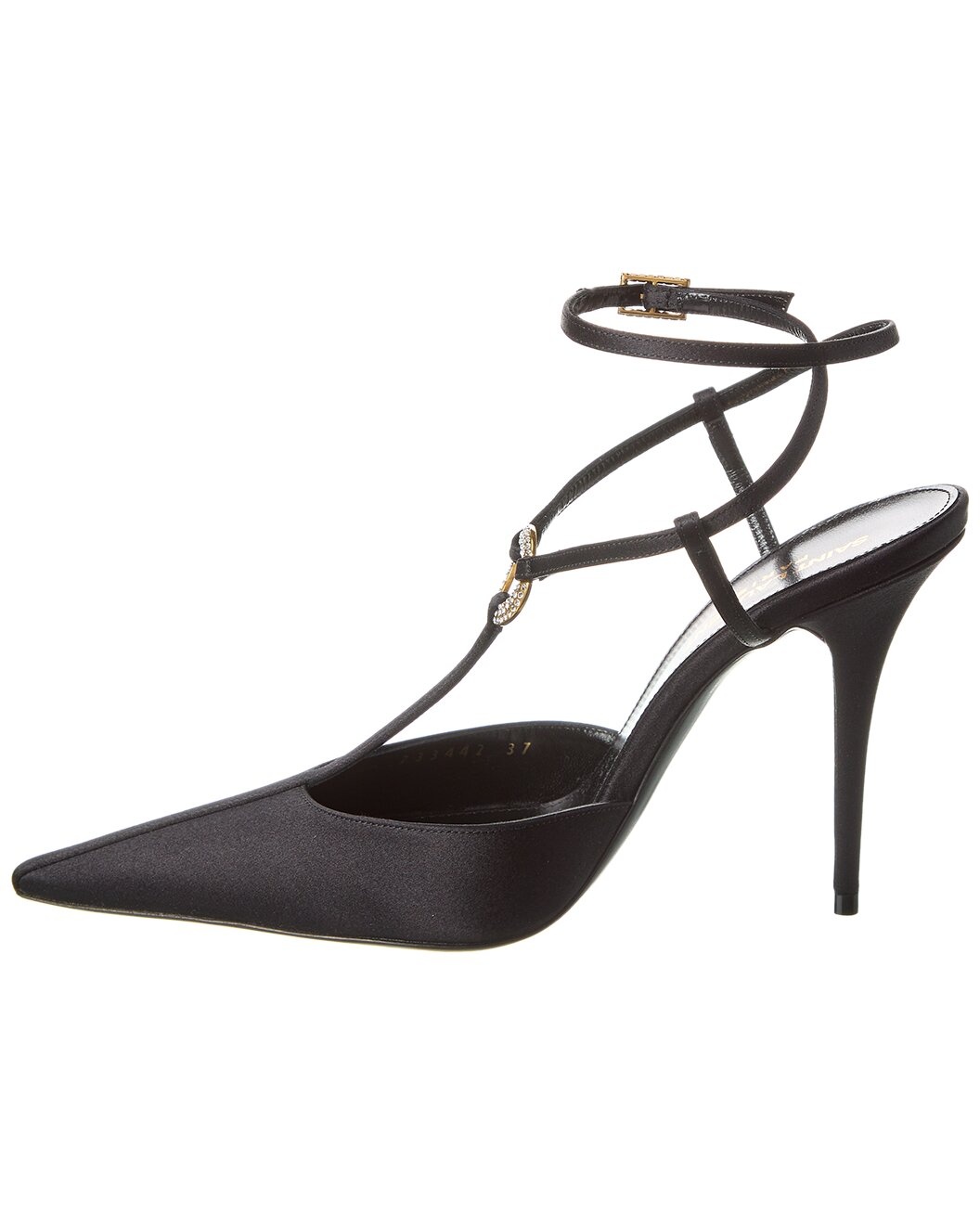 Saint Laurent Luna 105 Satin Slingback Pump - 2