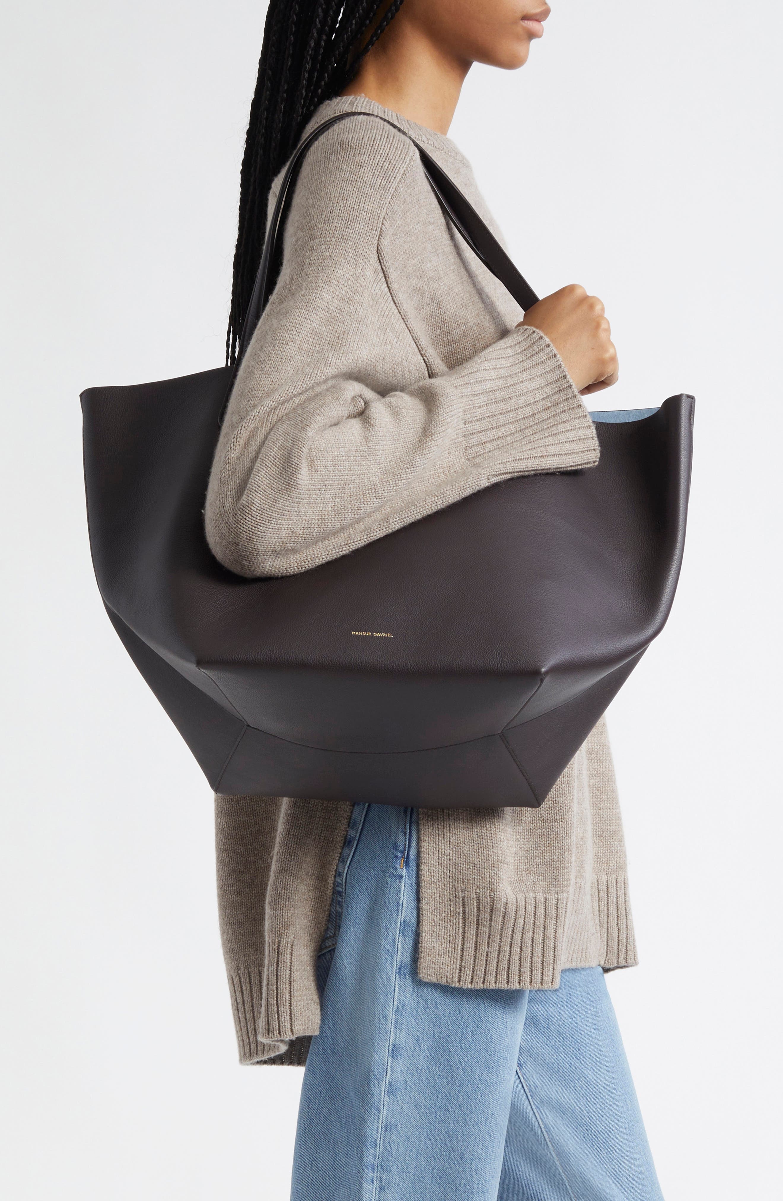 Mansur Gavriel Everyday Soft Leather Tote in Aubergine/Cielo at Nordstrom - 2