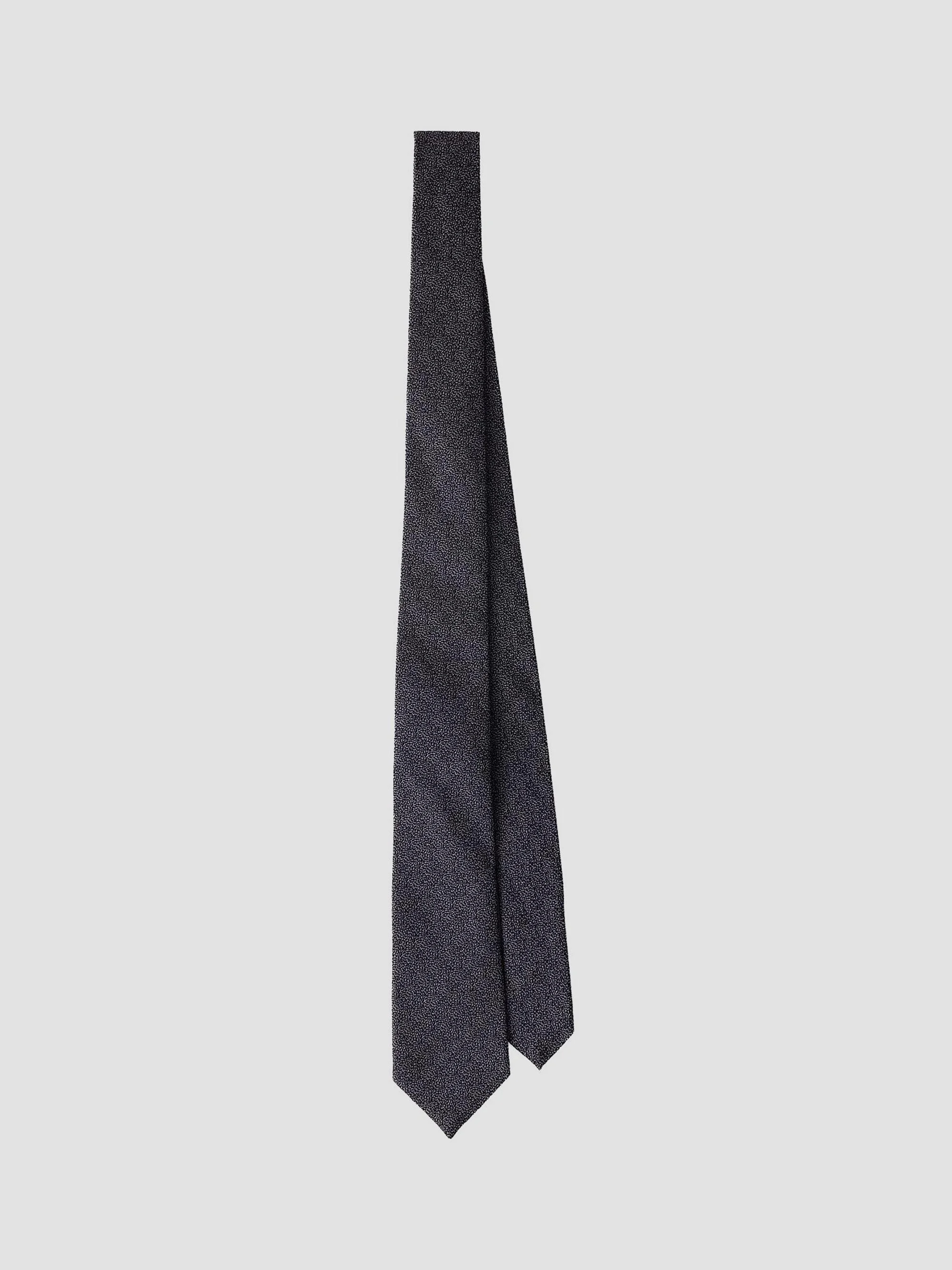 Men's Wool and Silk Tie - Grey - 1