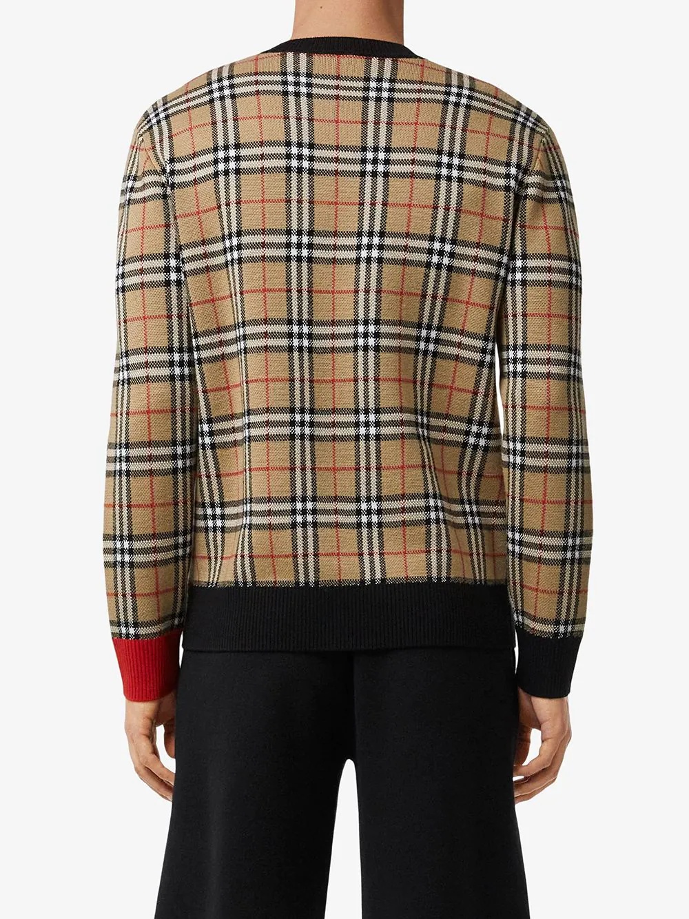 Vintage Check jacquard jumper - 4