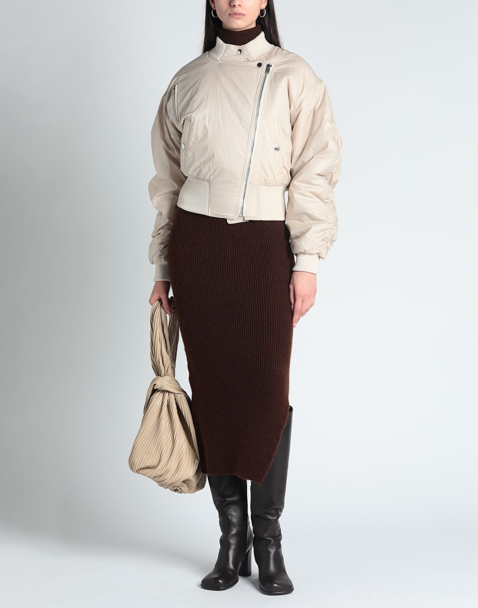 Beige Women's Bomber - 3