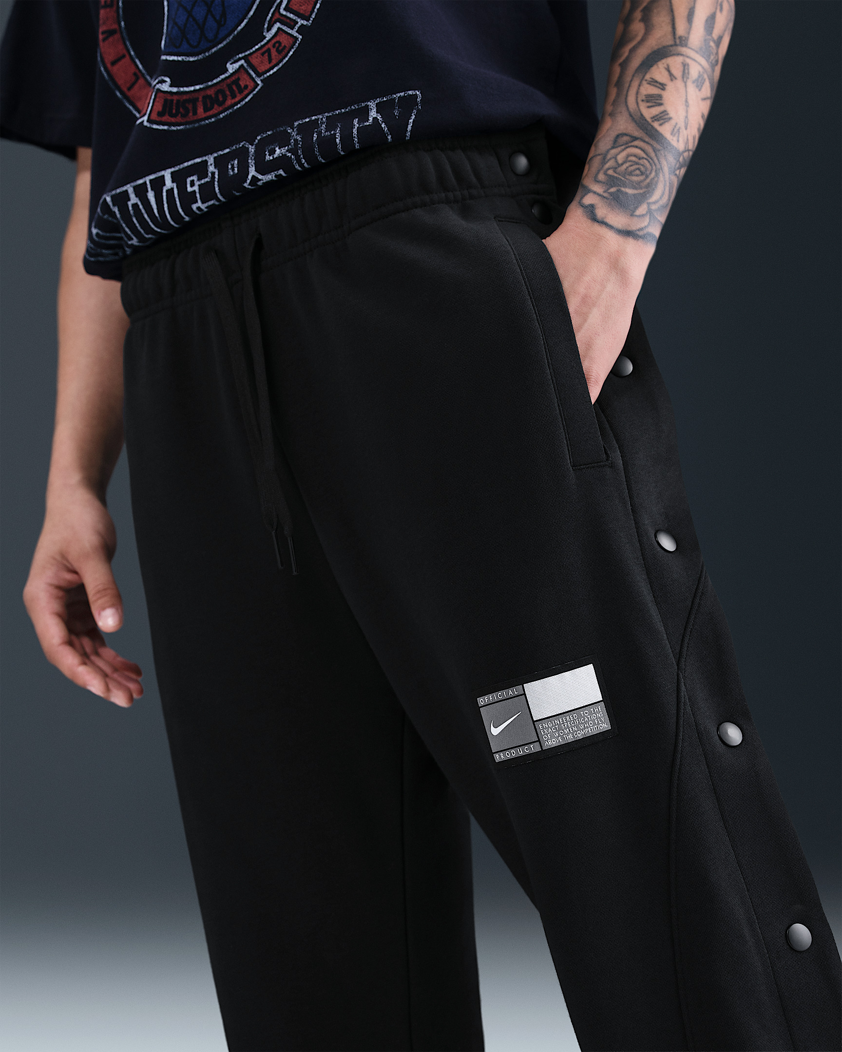 Nike Women's Fleece Tear-Away Basketball Pants - 2