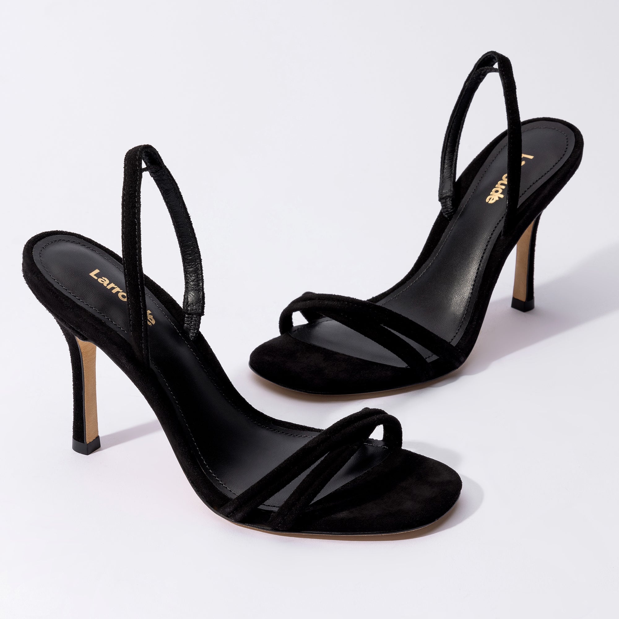 Larroude - Larroude Annie Sandal In Black Suede - 7