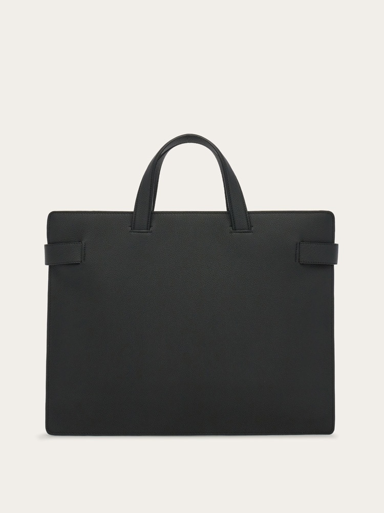 BRIEFCASE WITH GANCINI BUCKLES - 4