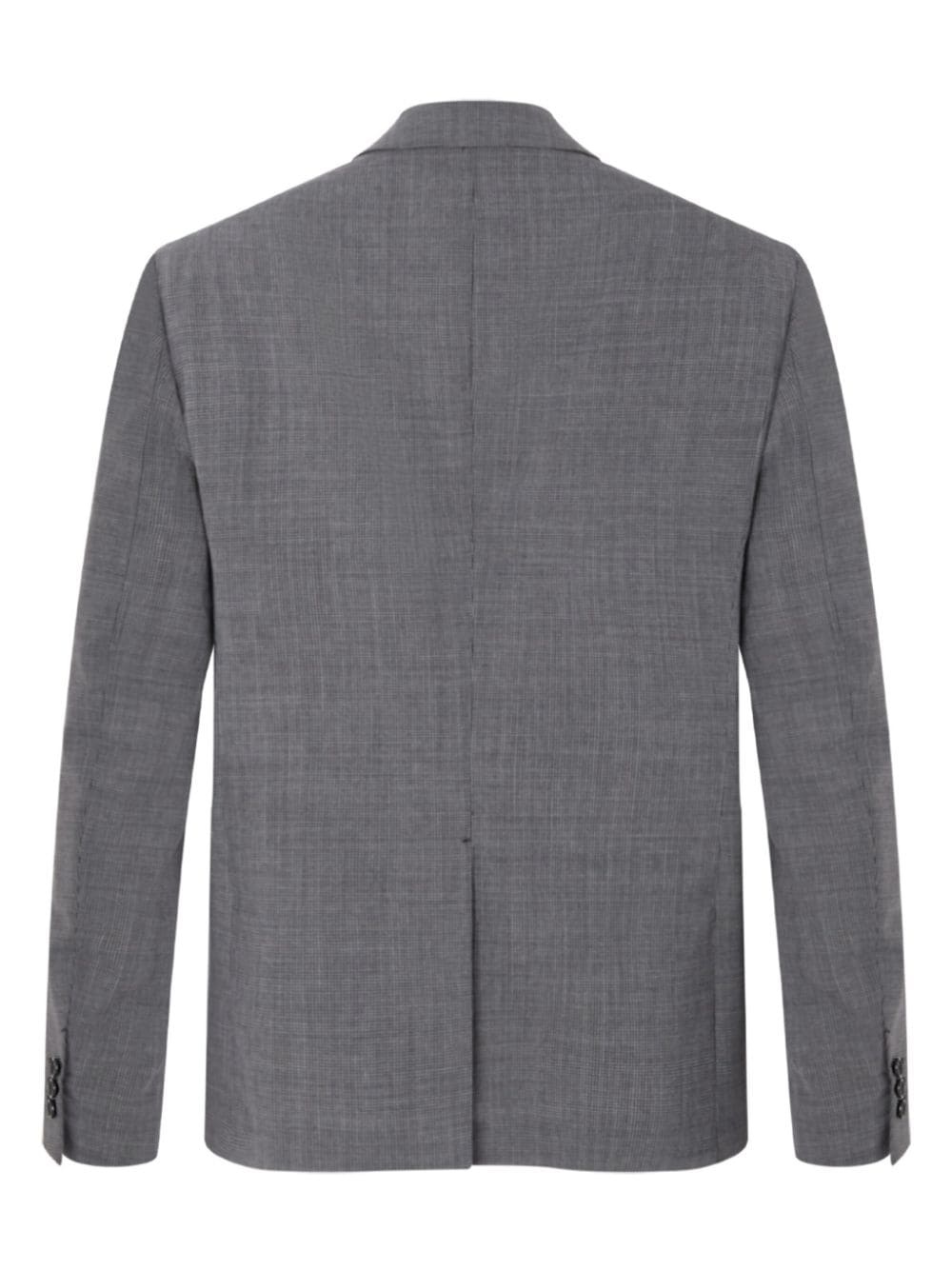 houndstooth-pattern wool blazer - 2