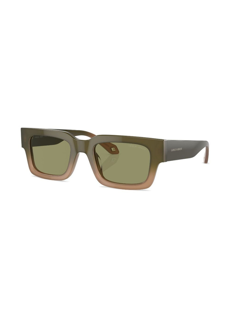 GIORGIO ARMANI rectangle-frame tinted-lenses sunglasses outlook