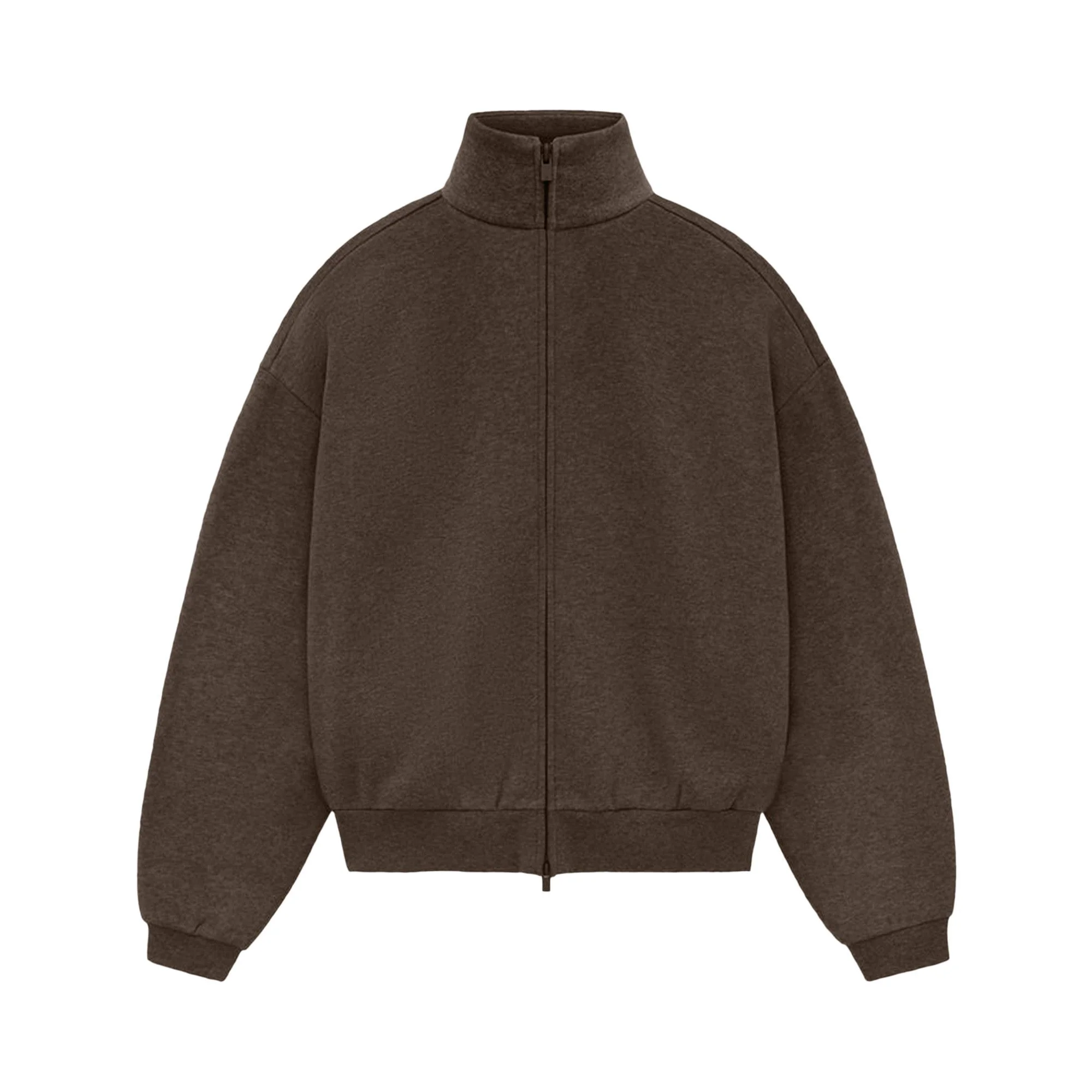 Fear of God Essentials Zip Up Jacket 'Heather Wood' - 1