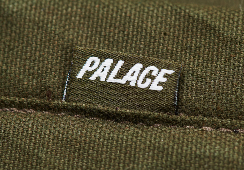 PALACE X-PAC COTTON CANVAS BACKPACK OLIVE 6