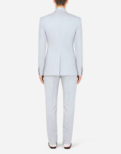 Dolce & Gabbana Three-piece Sicilia-fit suit in stretch wool outlook