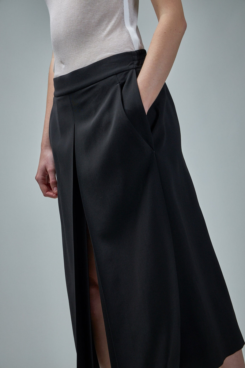 Ann Demeulemeester Jena Box Pleat Skirt With Double Side Pockets outlook