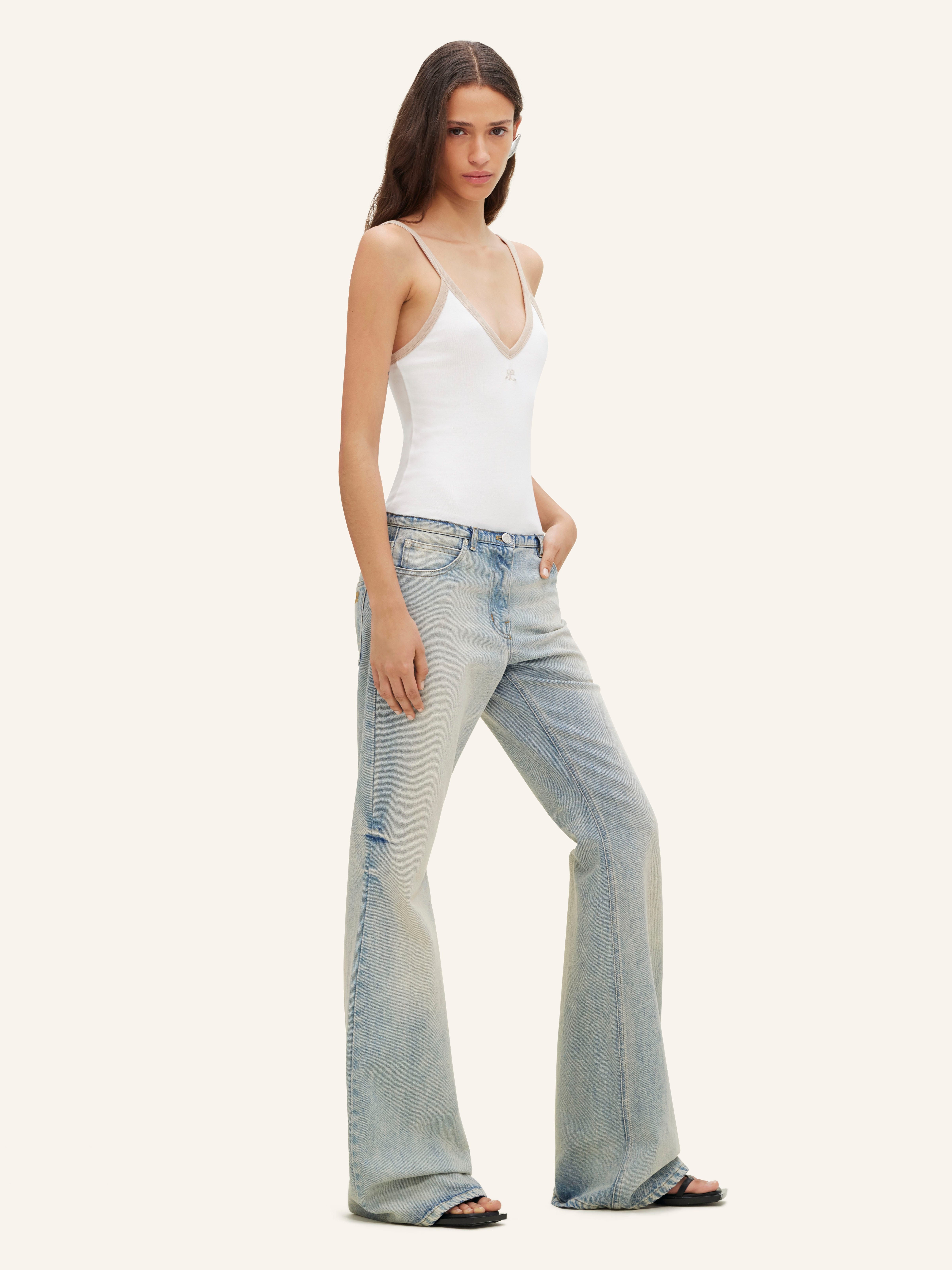RELAX DENIM BOOTCUT PANTS - 3