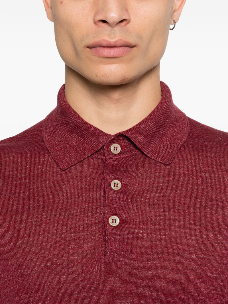 buttoned short-sleeve polo shirt 5