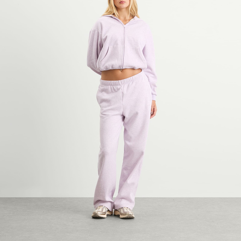 SKIMS SKIMS Cotton Fleece Straight Leg Pant outlook