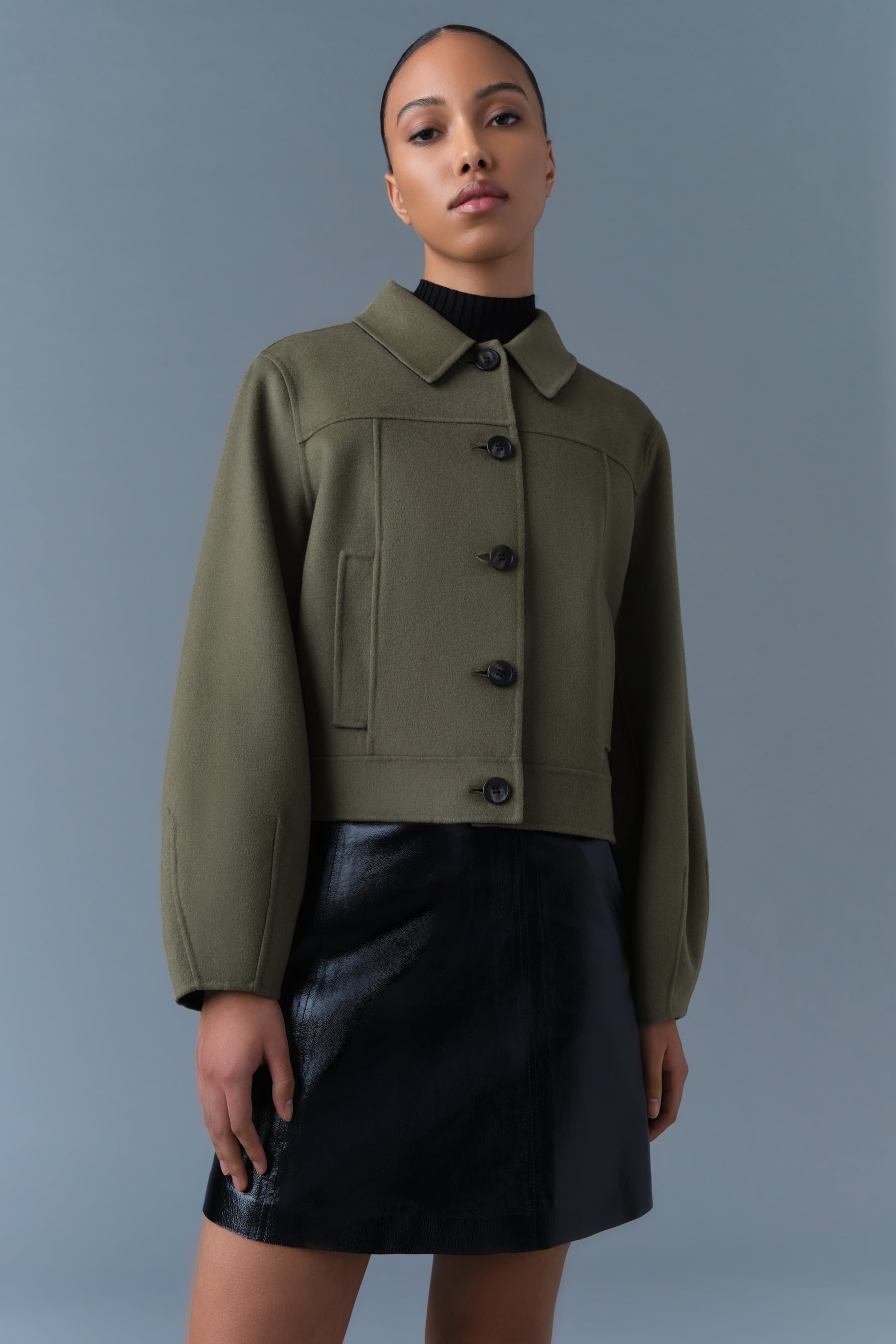 ★MACKAGE★LALI ダブルフェイスウールショートジャケット MACKAGE LALI Double-Face Wool Short Jacket | REVERSIBLE