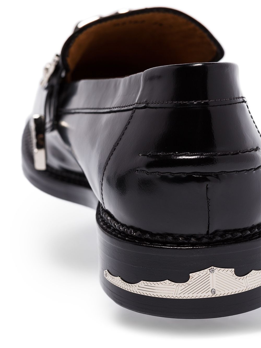 buckled strap loafers - 3
